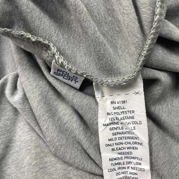 Polo Sport Ralph Lauren Pullover Mens Extra Large Gray Quarter Zip ThermoVent - Picture 6 of 12